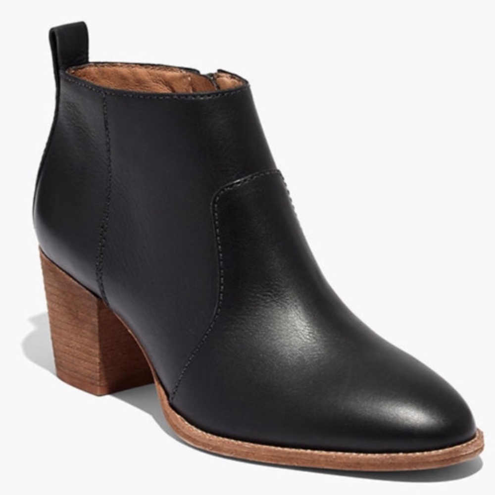 Madewell Black Brenner Ankle Boot size 9